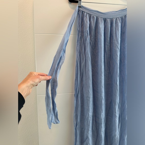 Blue swimsuit tie wrap sarong cover up summer vacation beach pool casual… - Picture 10 of 11